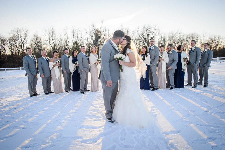 Krista Coty A winter wedding  and reception  at Forest 