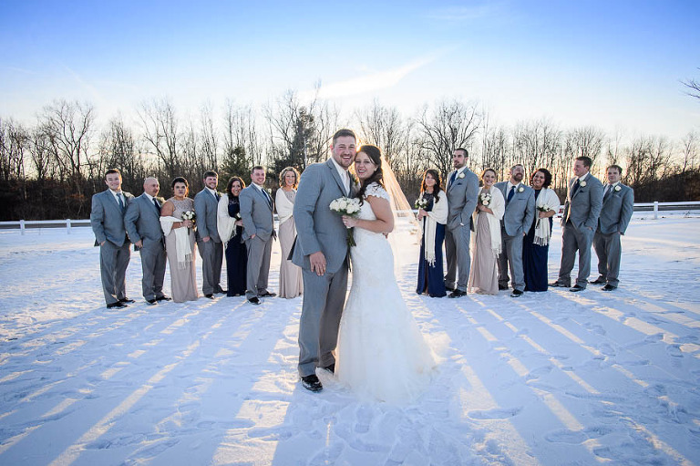 Krista Coty A winter wedding  and reception  at Forest 