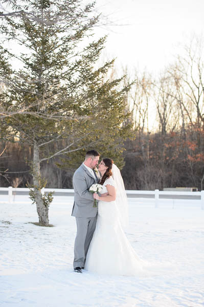 Krista Coty A winter wedding  and reception  at Forest 